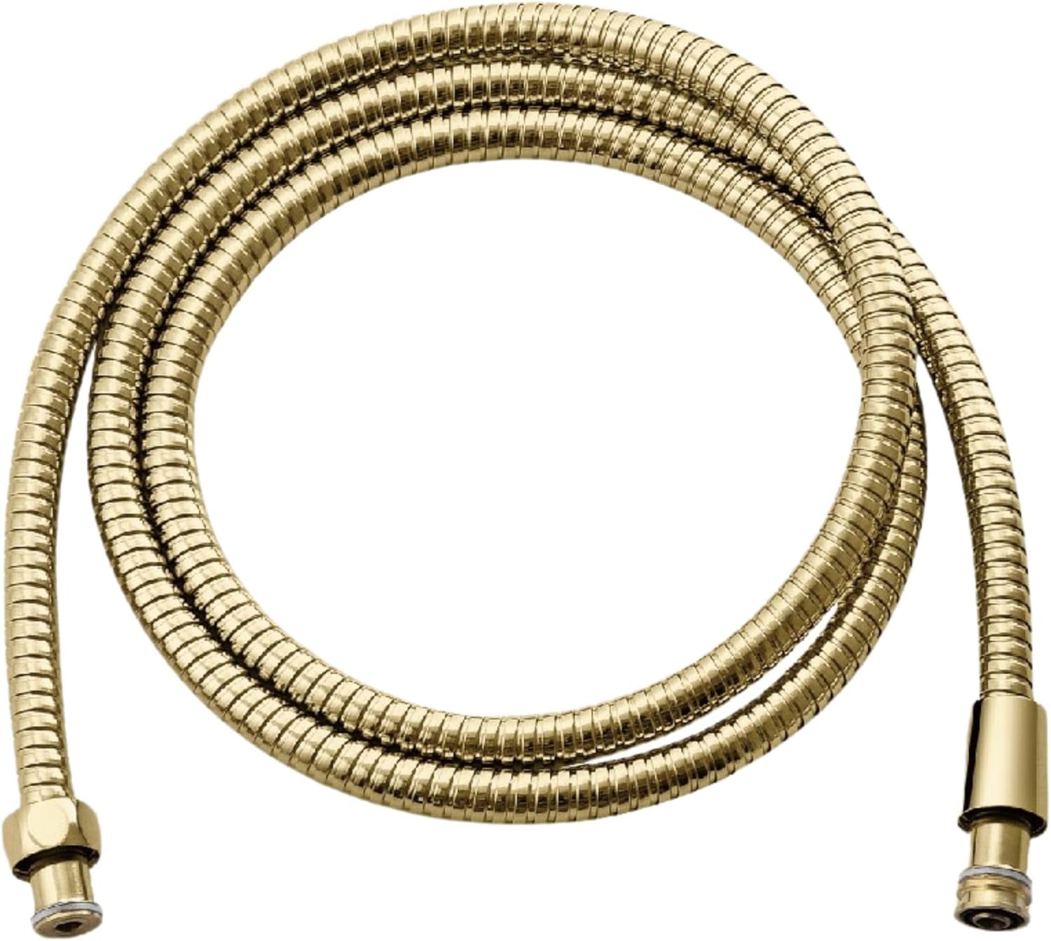 Universal 72" Extra Long Shower Replacement Hose, Leak Proof Stainless Steel Shower Hose, Kink-Free Anti-Twisting Design, Brushed Gold