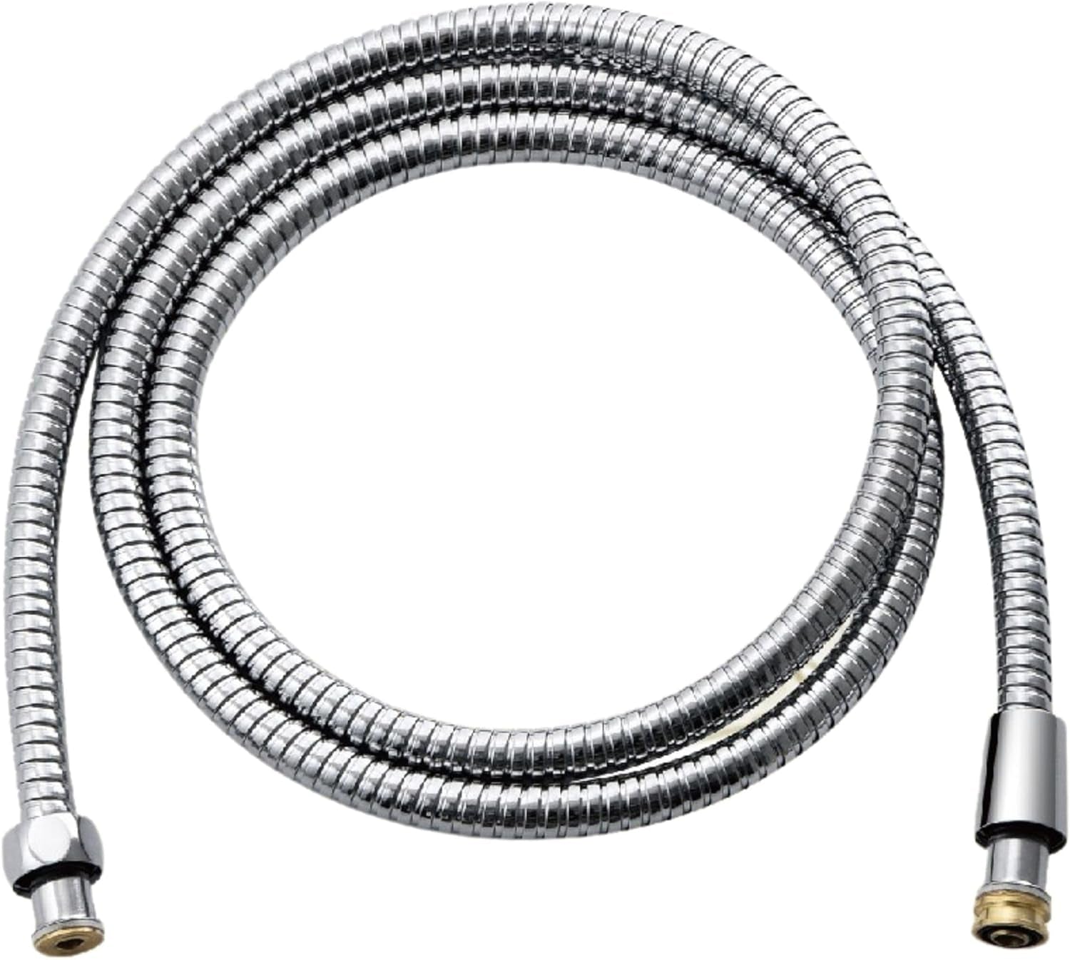 Universal 72" Extra Long Shower Replacement Hose, Leak Proof Stainless Steel Shower Hose, Kink-Free Anti-Twisting Design, Brushed Gold