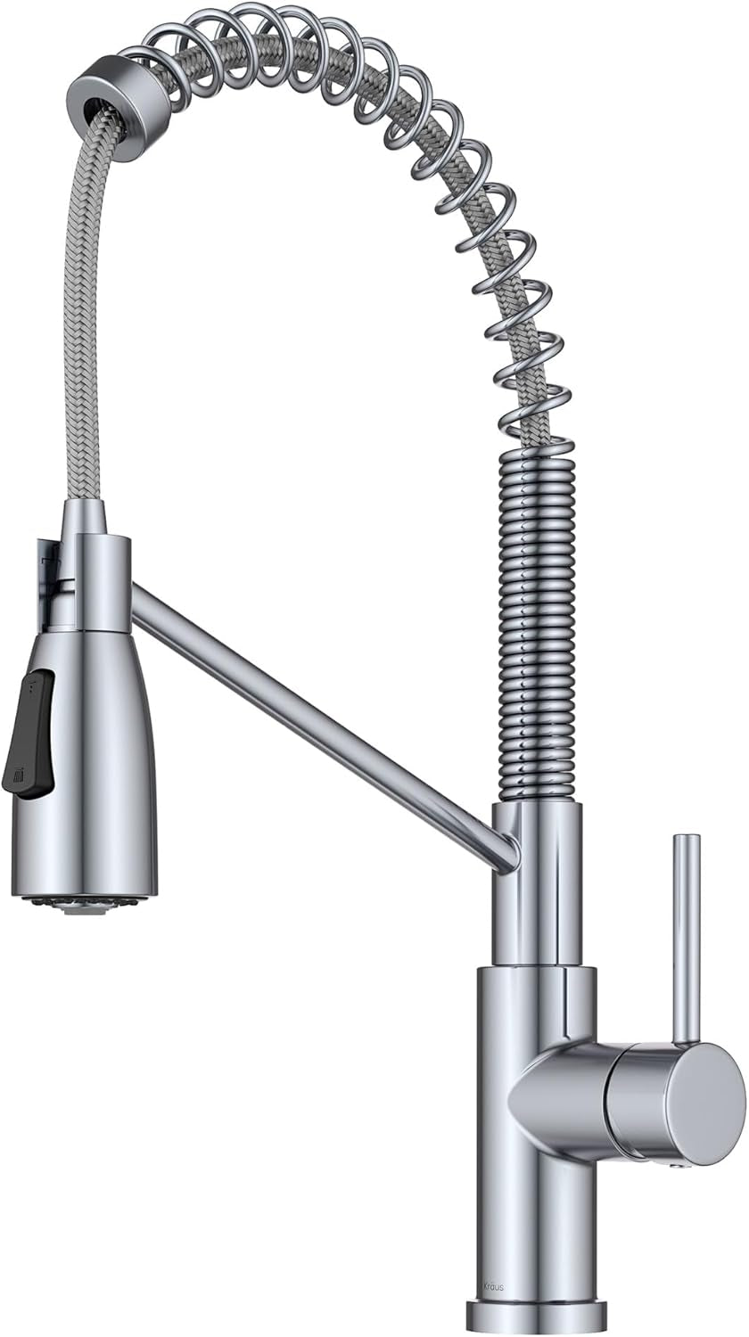 Britt Commercial Style Kitchen Faucet in Spot Free Antique Champagne Bronze, KPF-1690SFACB