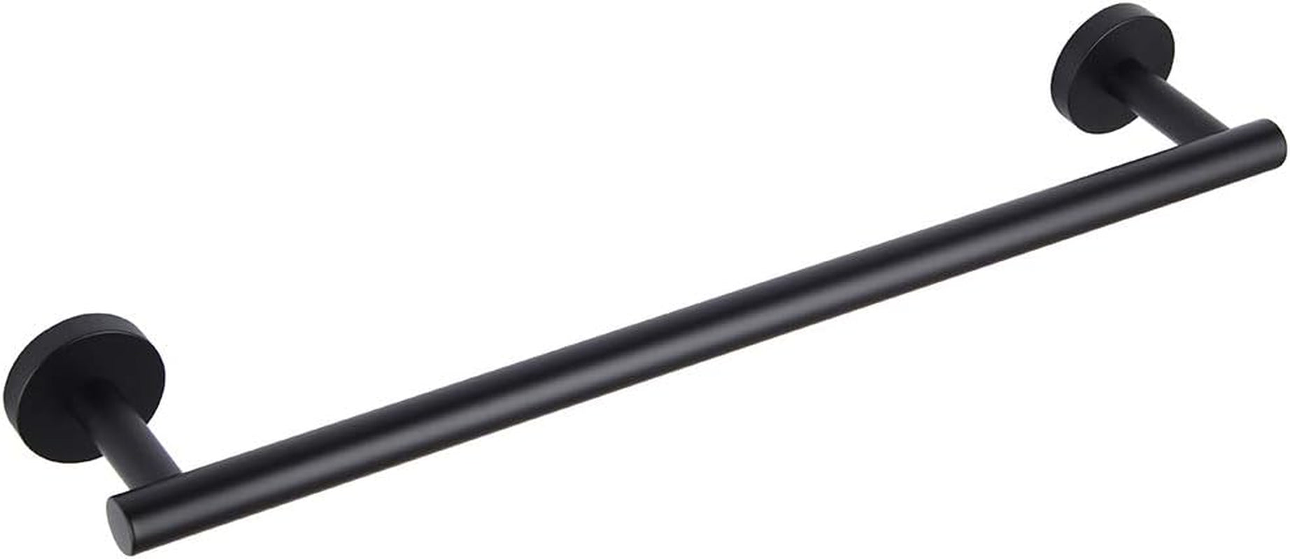 Bathroom Towel Bar 24" Stainless Steel Towel Bar Matte Black Contemporary Style Wall Mount for Bath Kitchen AG1101C60-BK