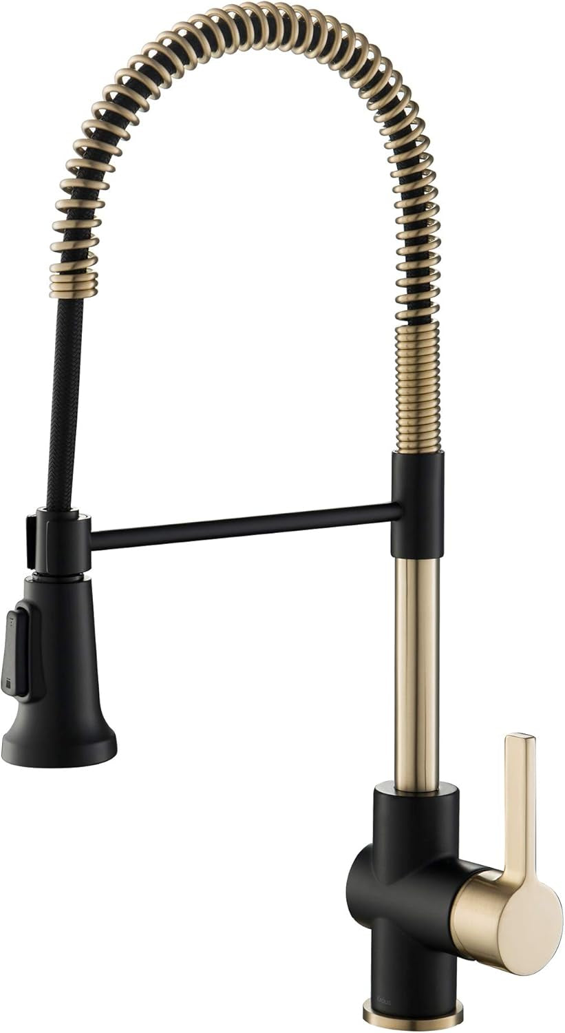 Britt Commercial Style Kitchen Faucet in Spot Free Antique Champagne Bronze, KPF-1690SFACB