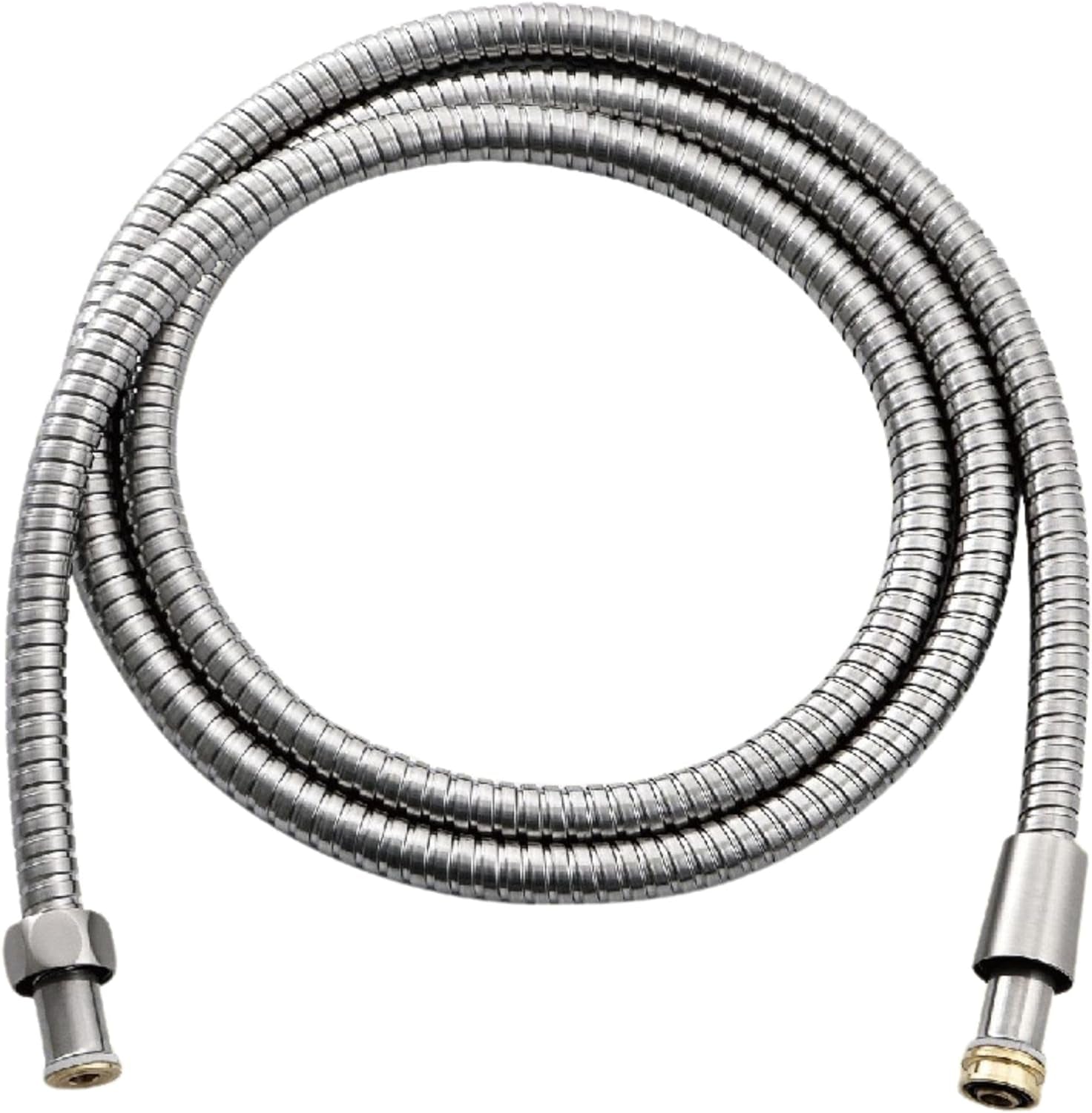 Universal 72" Extra Long Shower Replacement Hose, Leak Proof Stainless Steel Shower Hose, Kink-Free Anti-Twisting Design, Brushed Gold
