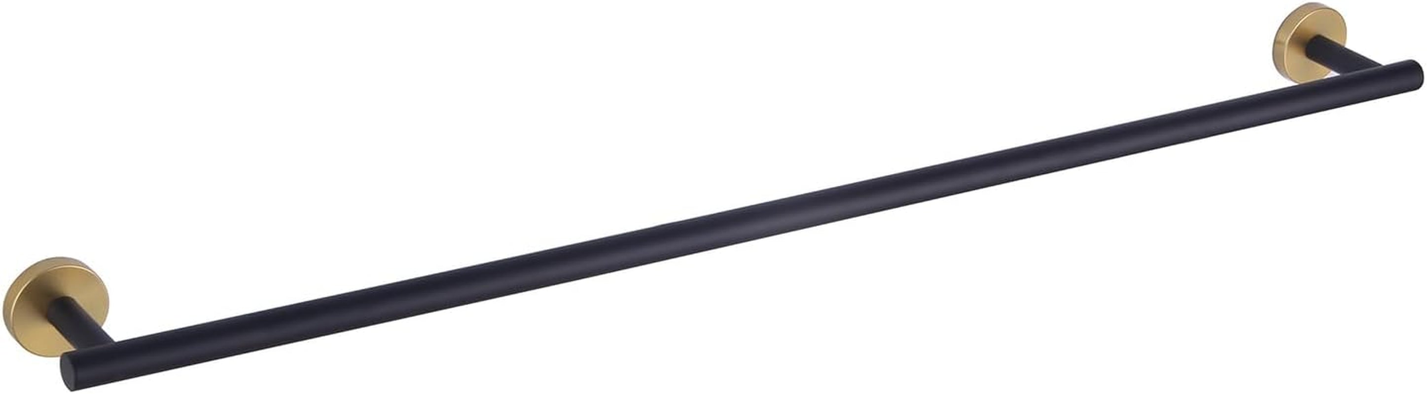 Bathroom Towel Bar 24" Stainless Steel Towel Bar Matte Black Contemporary Style Wall Mount for Bath Kitchen AG1101C60-BK