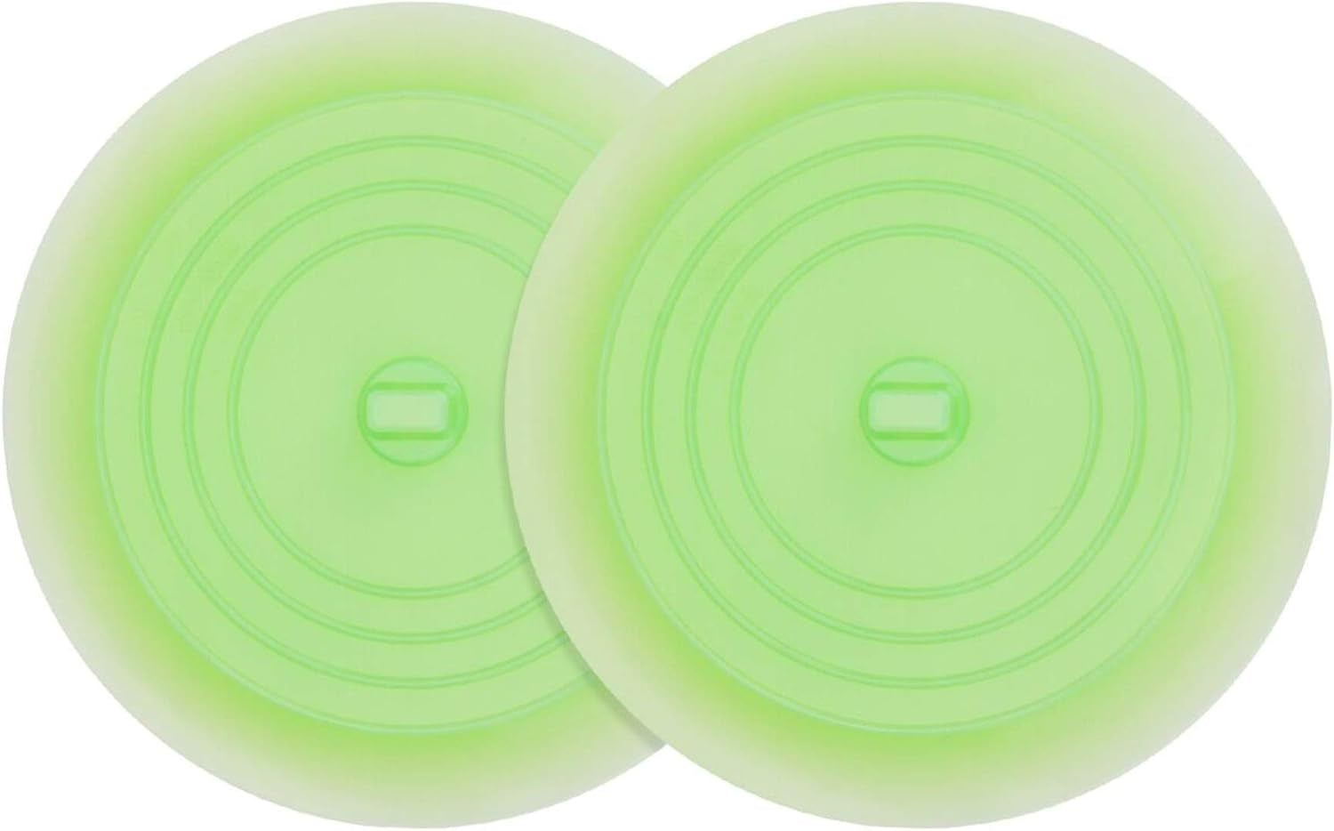 2 Pack 6” Bathtub Tub Drain Cover Stopper, Large Silicone Suction Bathroom Drain Plug Hair Stopper, Bathroom Accessories for Kitchen and Laundry
