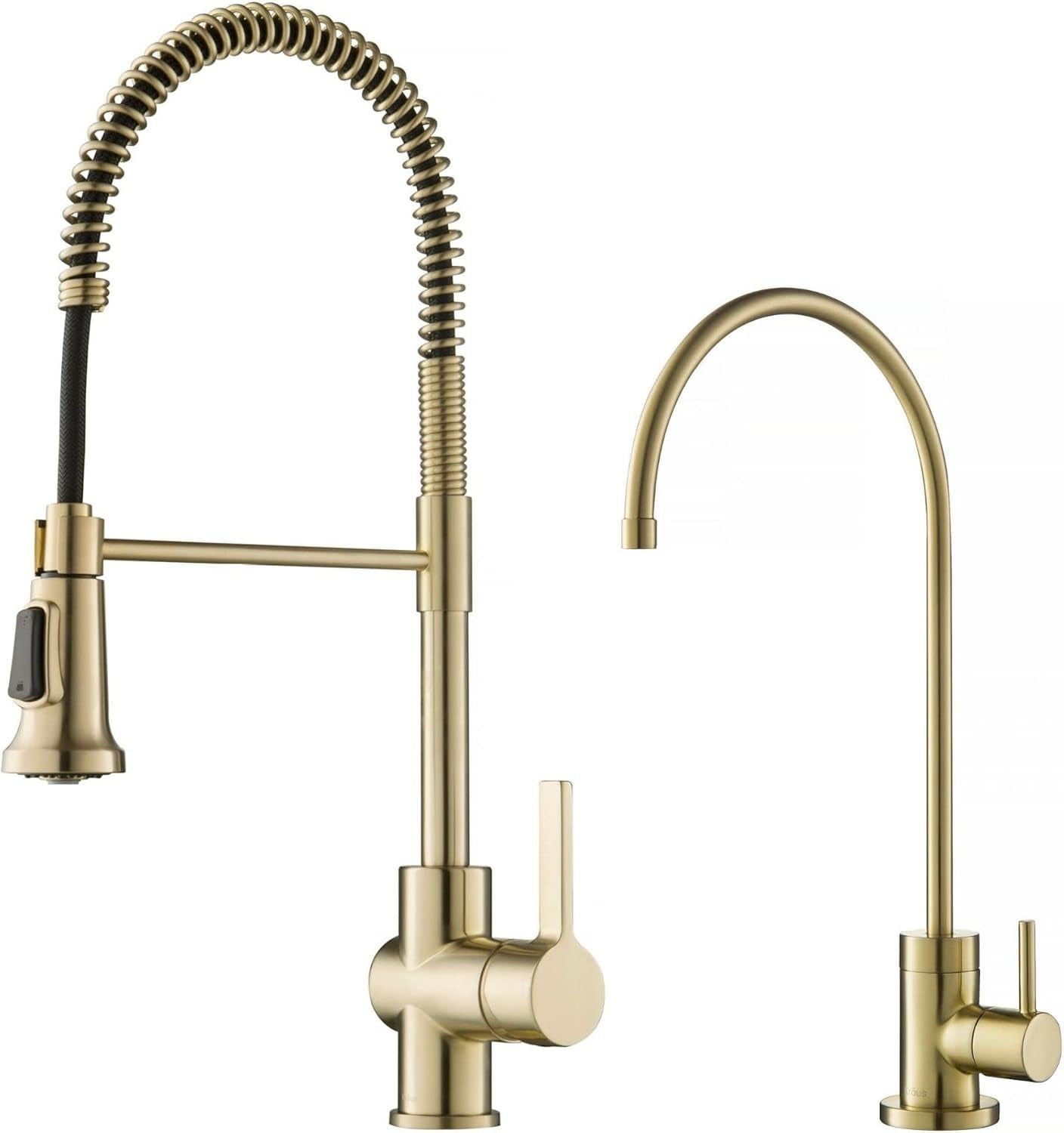 Britt Commercial Style Kitchen Faucet in Spot Free Antique Champagne Bronze, KPF-1690SFACB