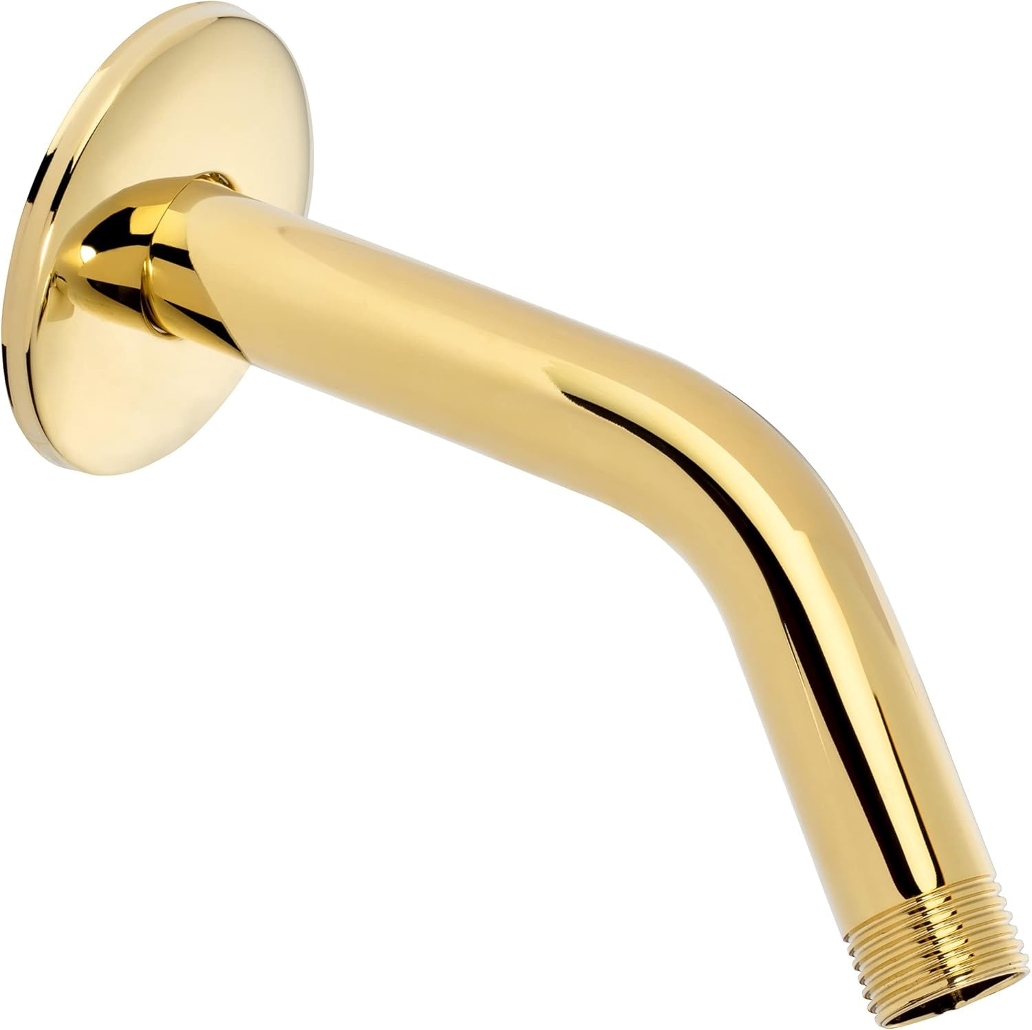 12 Inch Shower Arm and Flange - Solid Stainless Steel, Wall-Mounted for Fixed Shower Head & Rain Showerhead - - Chrome