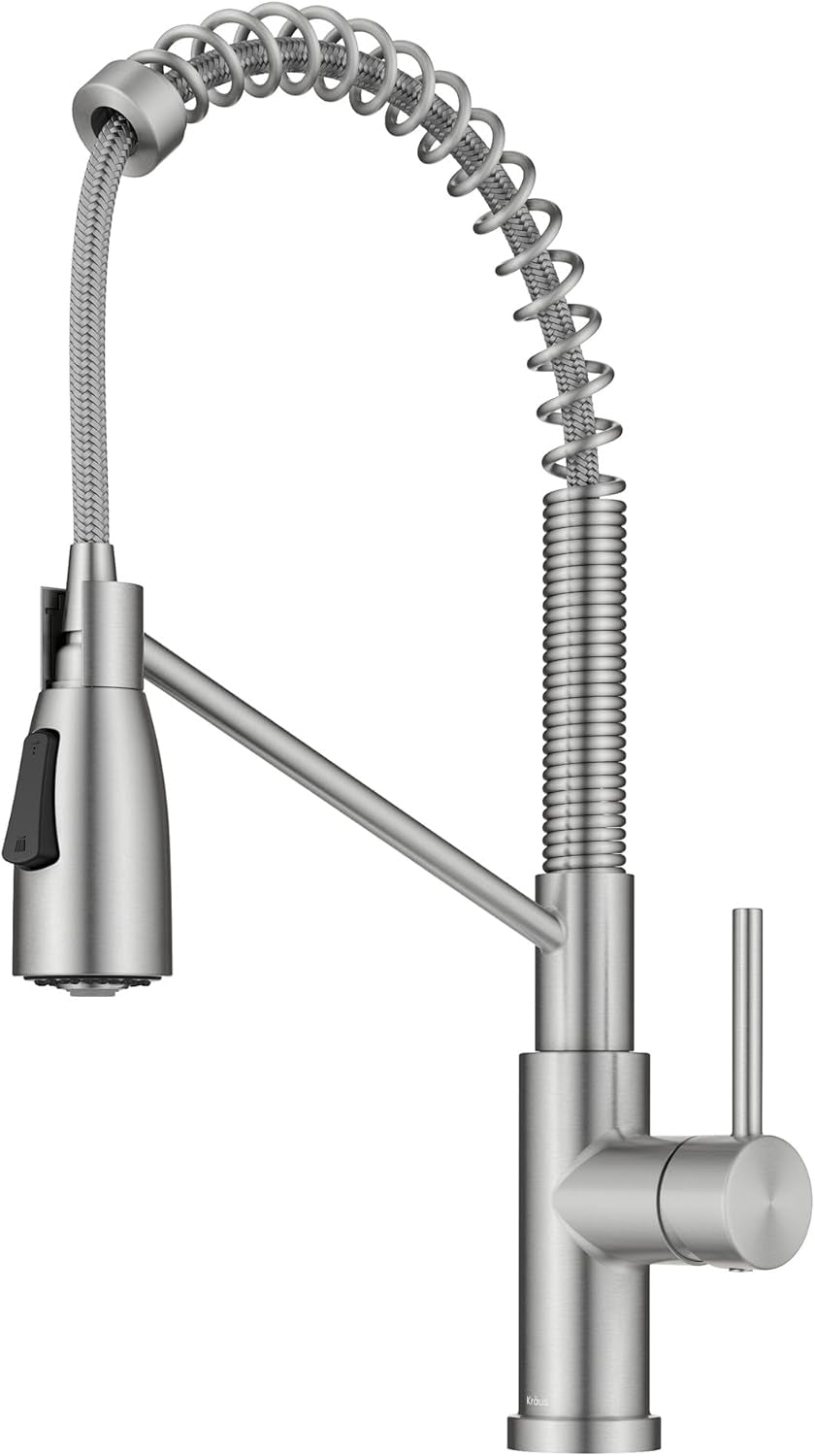 Britt Commercial Style Kitchen Faucet in Spot Free Antique Champagne Bronze, KPF-1690SFACB