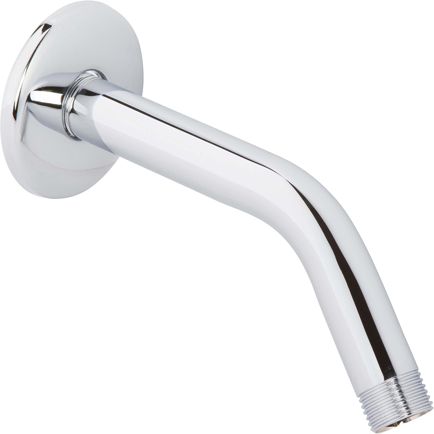 12 Inch Shower Arm and Flange - Solid Stainless Steel, Wall-Mounted for Fixed Shower Head & Rain Showerhead - - Chrome