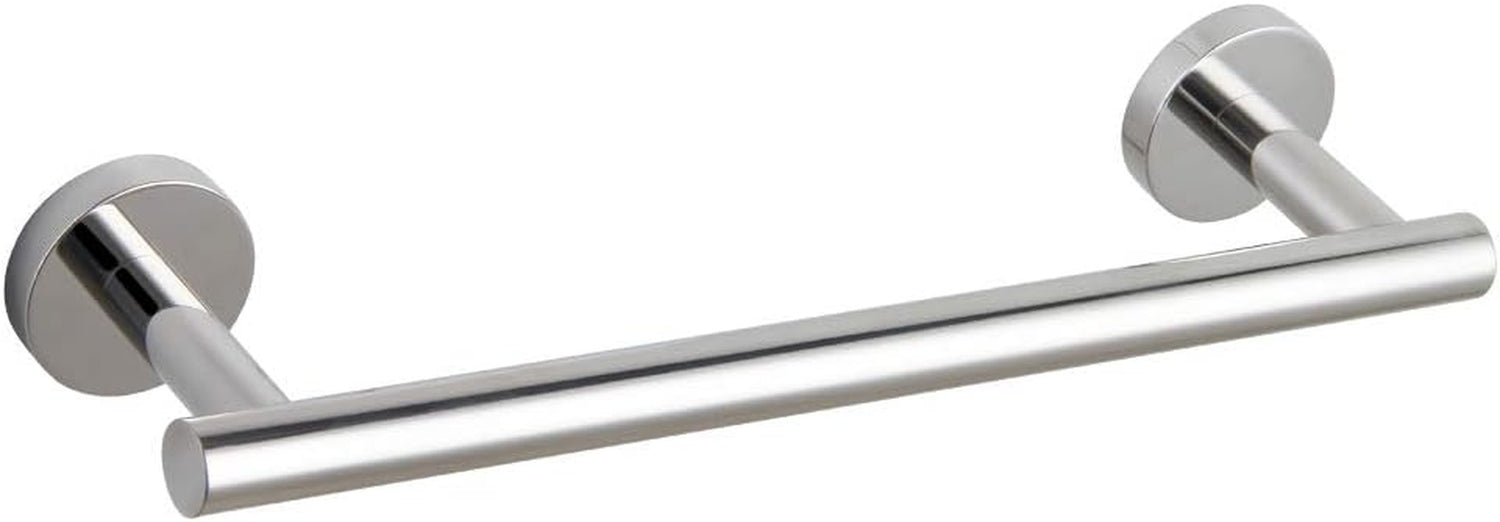 Bathroom Towel Bar 24&quot; Stainless Steel Towel Bar Matte Black Contemporary Style Wall Mount for Bath Kitchen AG1101C60-BK
