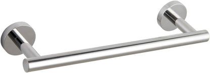 Bathroom Towel Bar 24&quot; Stainless Steel Towel Bar Matte Black Contemporary Style Wall Mount for Bath Kitchen AG1101C60-BK