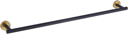 Bathroom Towel Bar 24&quot; Stainless Steel Towel Bar Matte Black Contemporary Style Wall Mount for Bath Kitchen AG1101C60-BK
