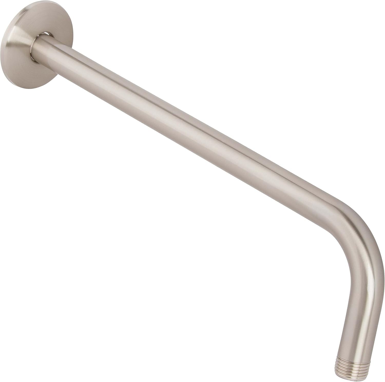 12 Inch Shower Arm and Flange - Solid Stainless Steel, Wall-Mounted for Fixed Shower Head &amp; Rain Showerhead -  - Chrome
