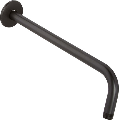 12 Inch Shower Arm and Flange - Solid Stainless Steel, Wall-Mounted for Fixed Shower Head &amp; Rain Showerhead -  - Chrome