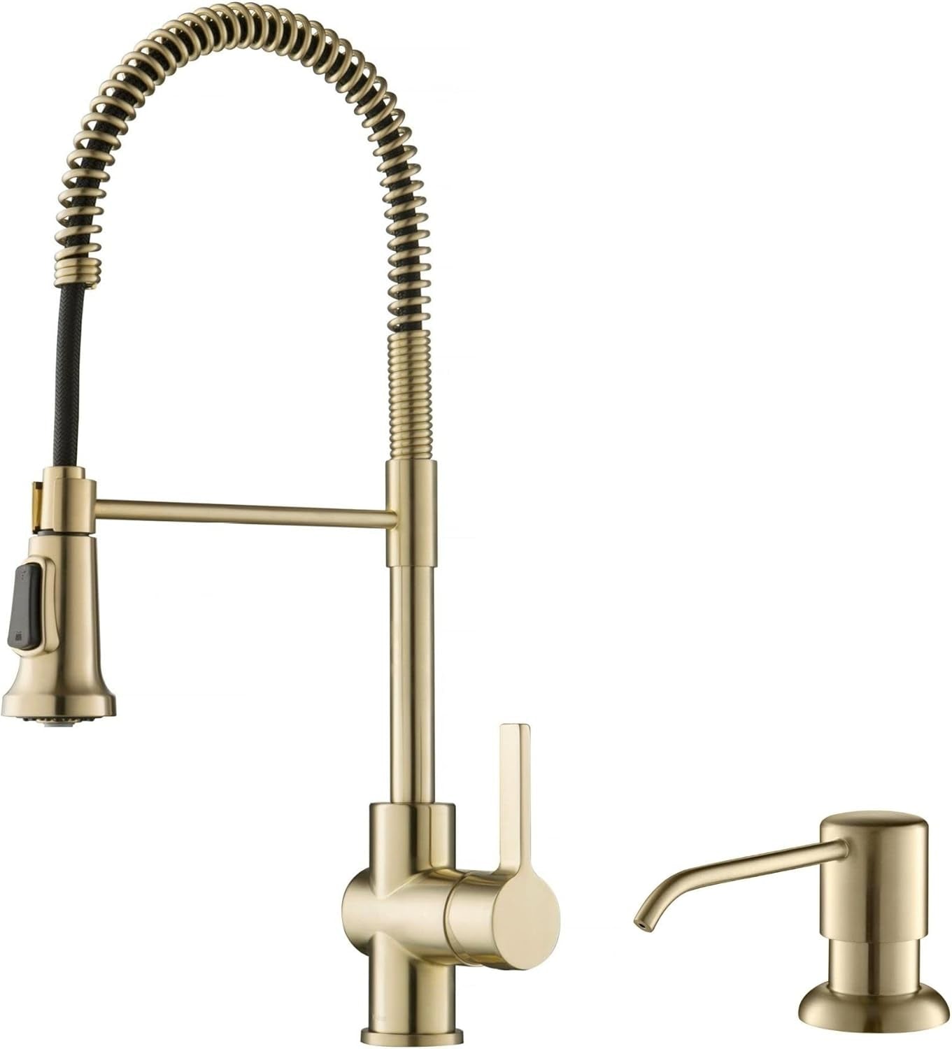Britt Commercial Style Kitchen Faucet in Spot Free Antique Champagne Bronze, KPF-1690SFACB