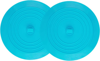 2 Pack 6” Bathtub Tub Drain Cover Stopper, Large Silicone Suction Bathroom Drain Plug Hair Stopper, Bathroom Accessories for Kitchen and Laundry