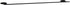Bathroom Towel Bar 24" Stainless Steel Towel Bar Matte Black Contemporary Style Wall Mount for Bath Kitchen AG1101C60-BK