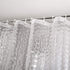 Shower Curtain Liner 8G EVA with 3 Magnets, Waterproof Clear Shower Curtains with 3D Water Cube Design, Heavy Duty Plastic Bathroom Shower Liner for Shower Stall, Bathtubs, 72 X 72,12 Hooks